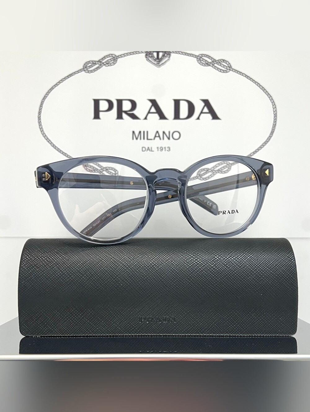 Prada Milano Eyeglasses VP-RA14 Translucent Grey - Picture 2 of 9